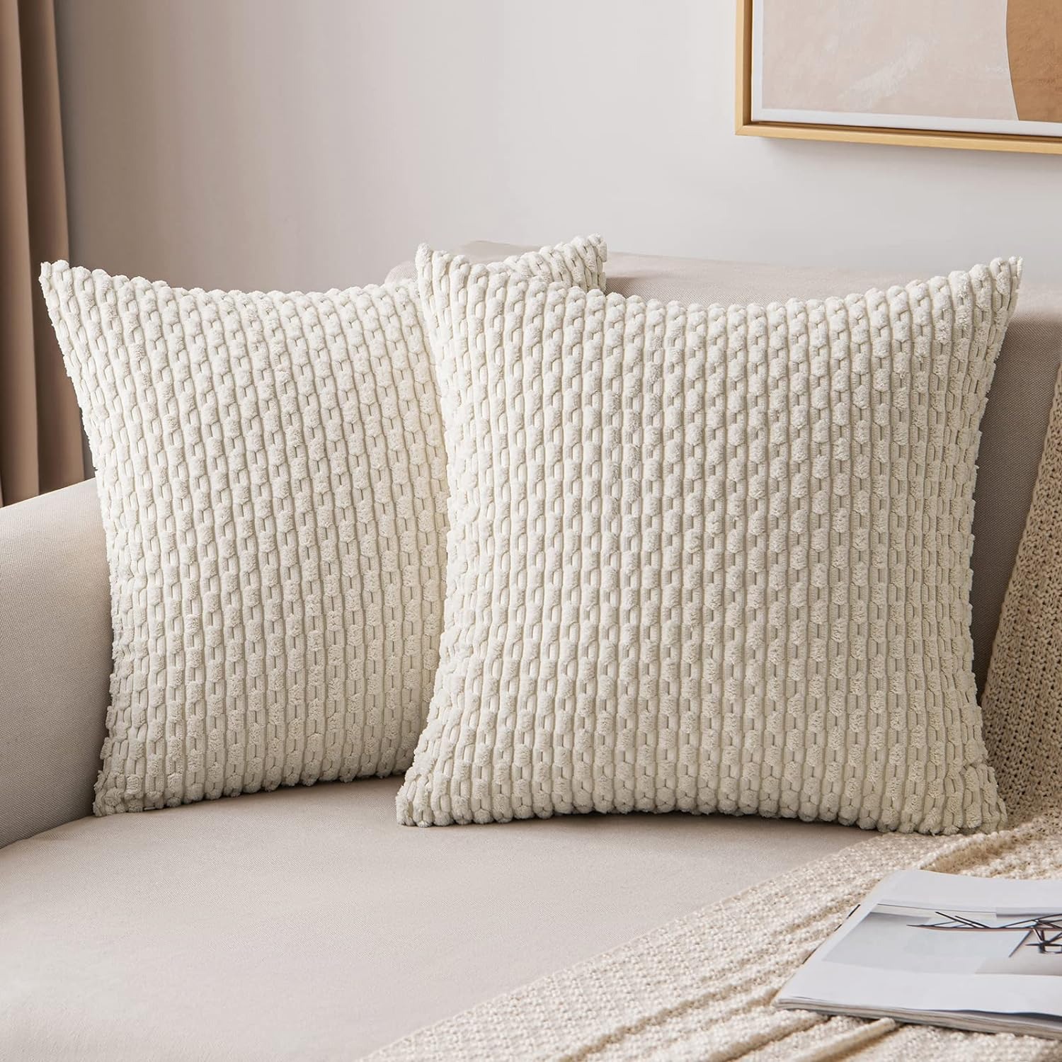 Pillow Insert 18X18 - Funda de almohada a rayas de
