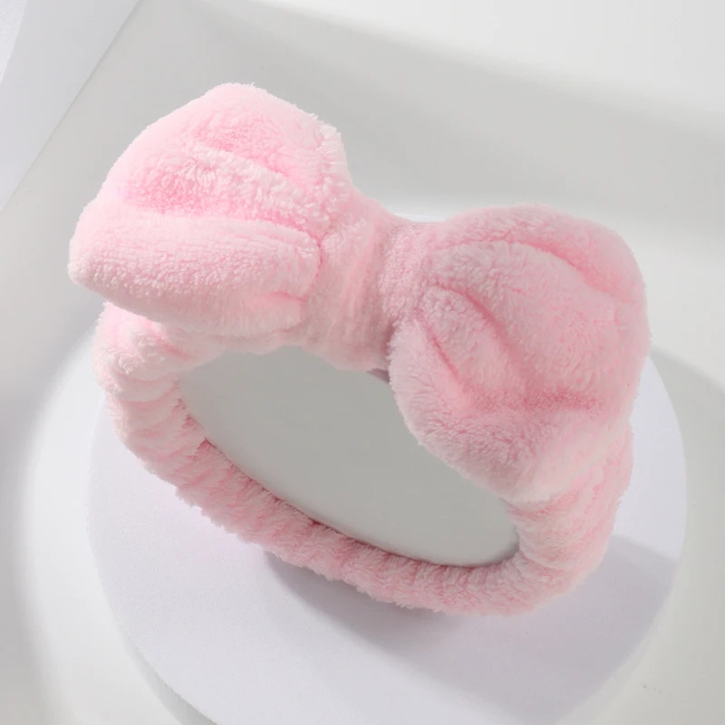 Home Textiles Face Towel - Diadema con lazo, conjunto de muñequera,