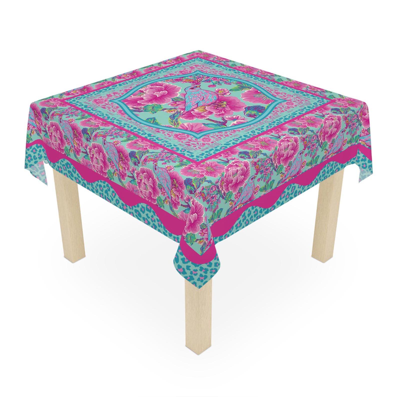 Home Textiles Direct - Mantel Cuadrado Rosa para Noche de