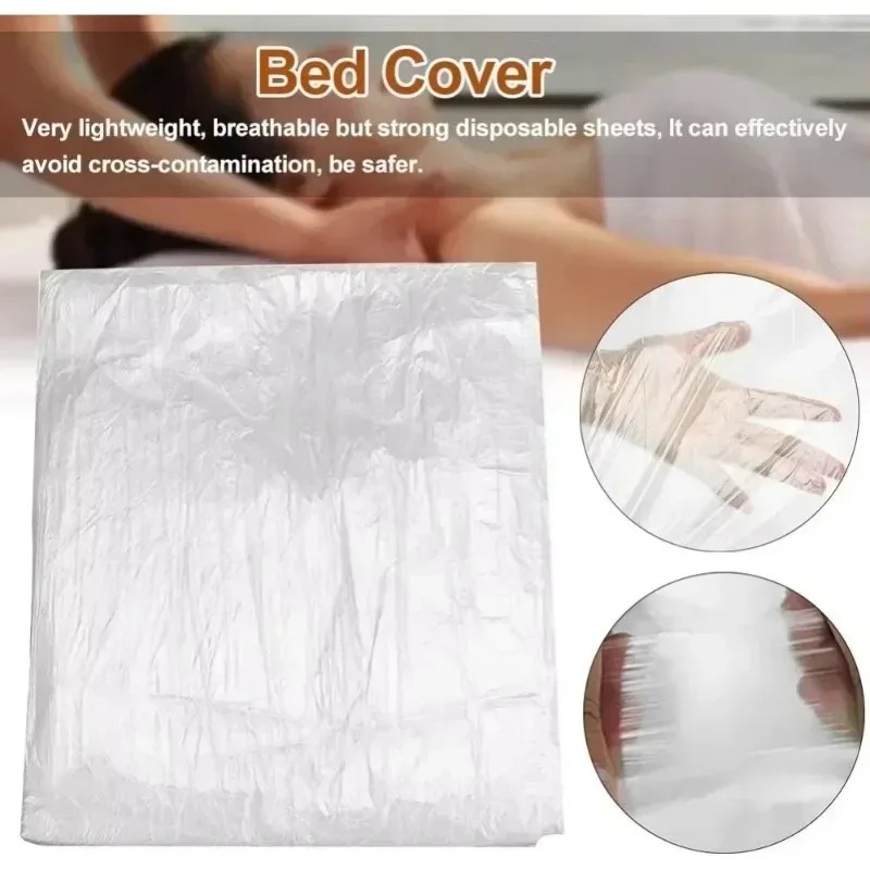 Home Textiles Sale - 100 Uds. Sábanas Desechables Transparentes para
