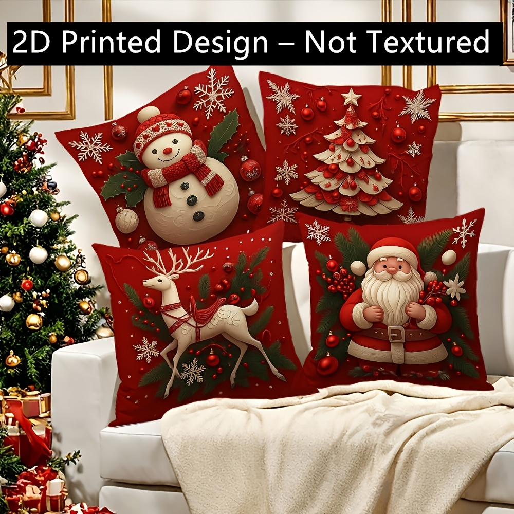 Pillow Insert 18X18 - 2 fundas de cojín navideñas de