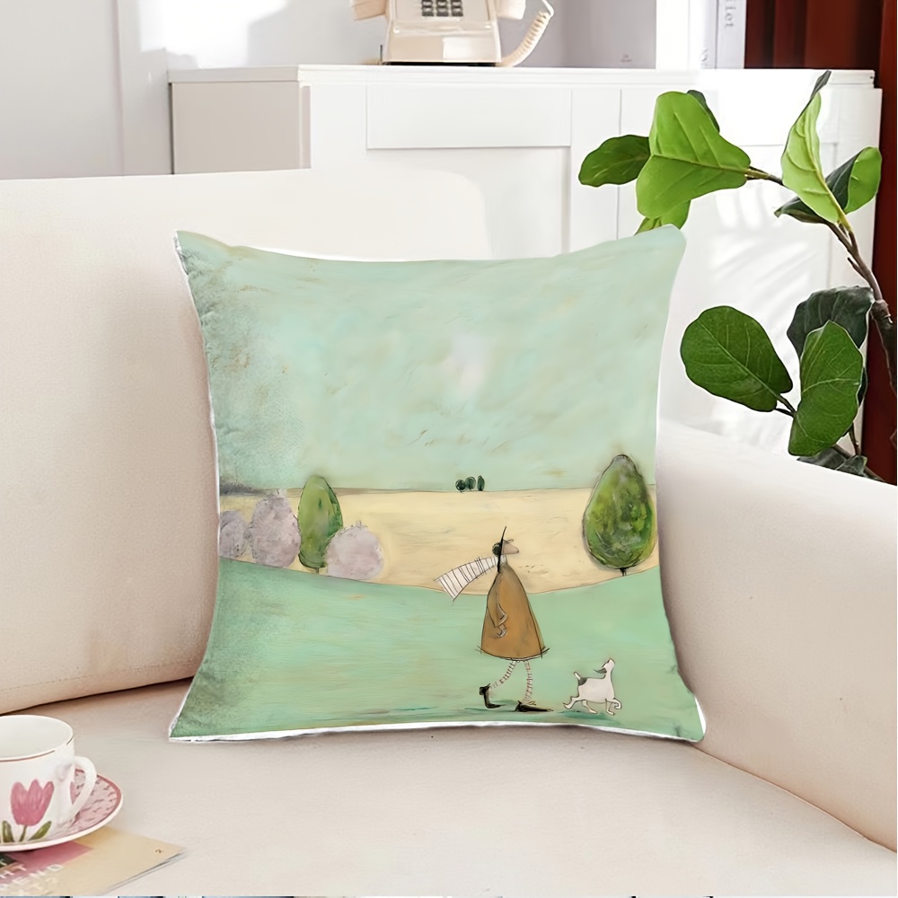 1 funda de almohada con estamp - Pillow Insert 18X18 reseña y precio
