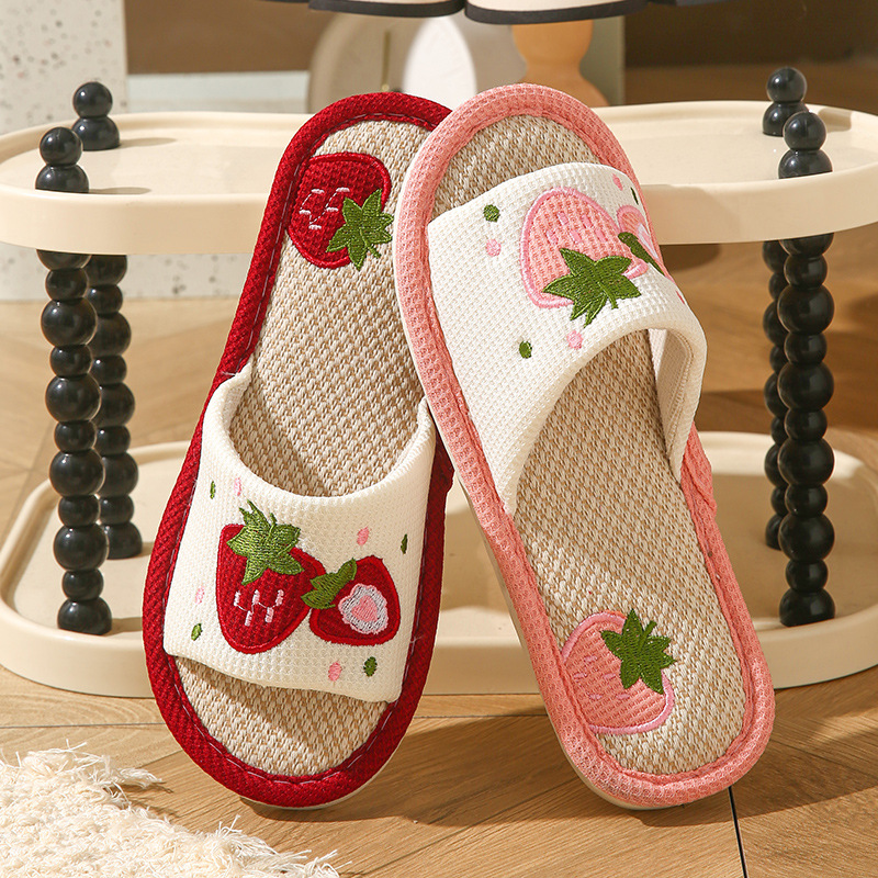 Pantuflas de lino con diseño d - Home Textile reseña y precio